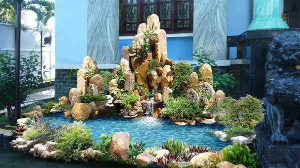 hòn non bộ biệt thự sân vườn